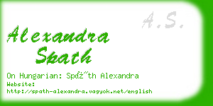 alexandra spath business card